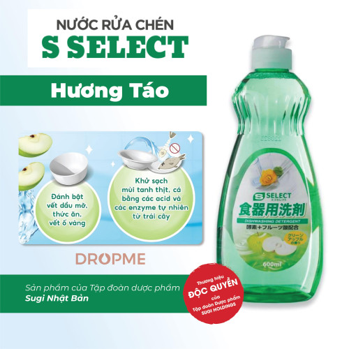 Nước rửa bát S Select hương táo